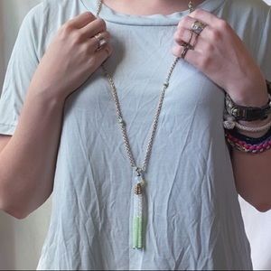 Beaded Tassel Necklace